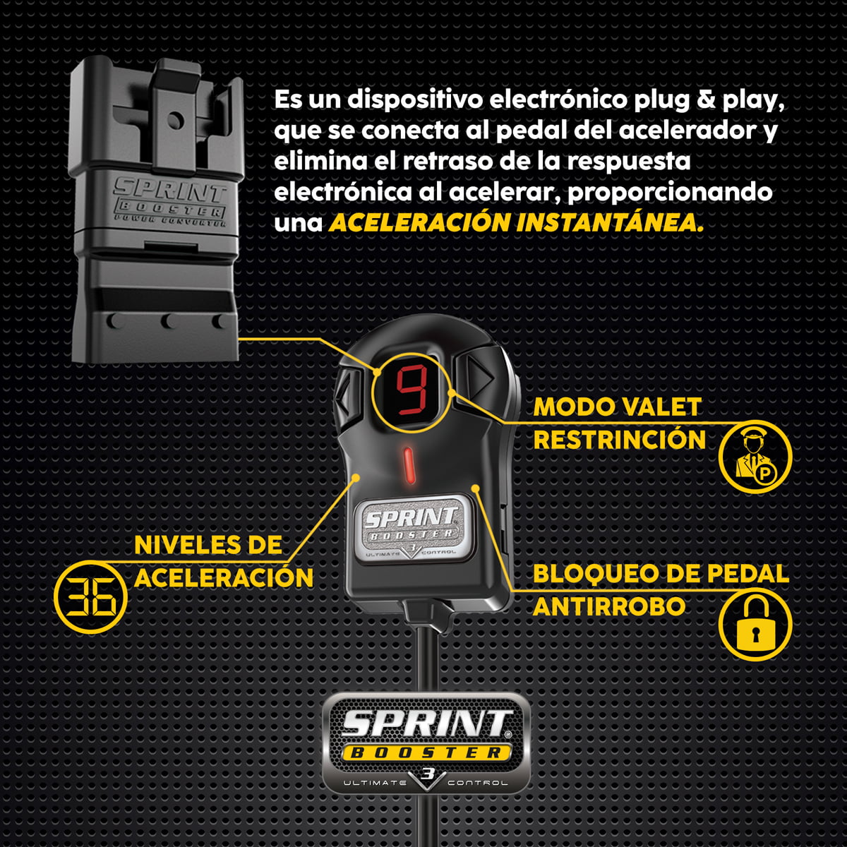 sprint booster auto camioneta minivan suv sedan rapido