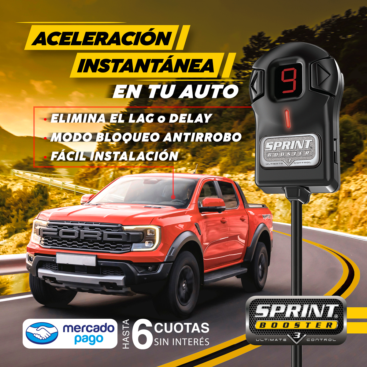 sprint booster chile ranger raptor